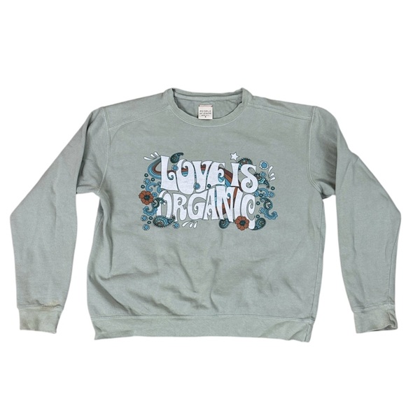 People of Leisure Tops - PEOPLE of LEISURE Love is Organic Pullover Sweatshirt